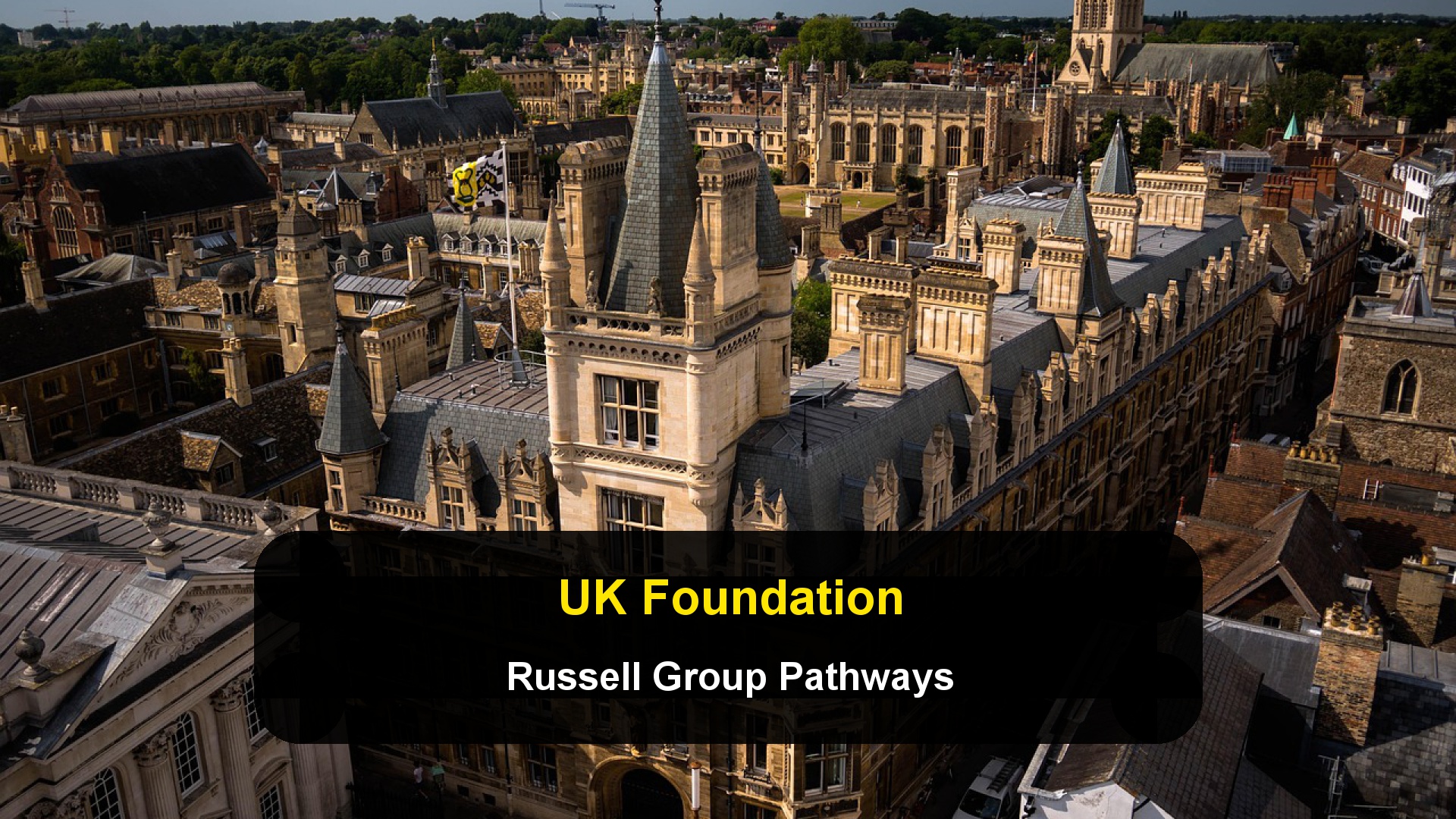What are foundation programs in the UK and how do they lead to Russell Group universities?