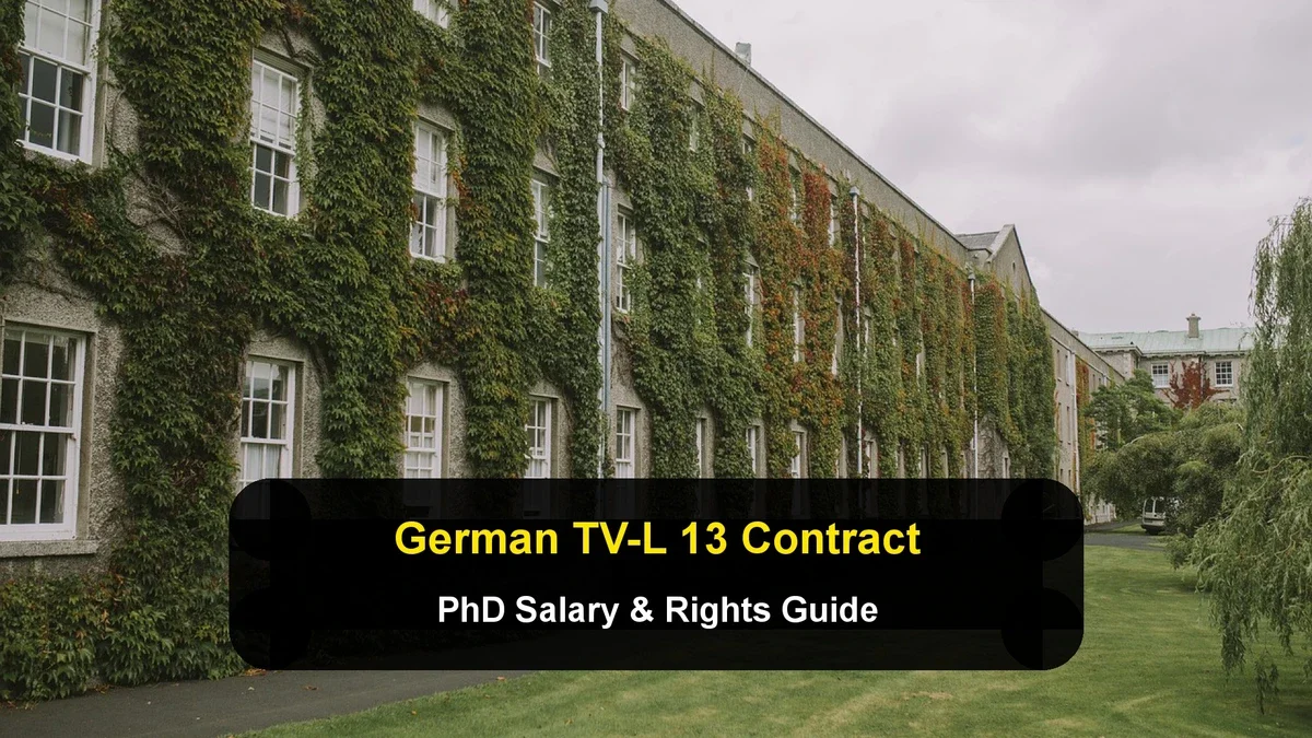 The German TV-L 13 Contract: Understanding Your Rights and Salary as a Salaried PhD Employee