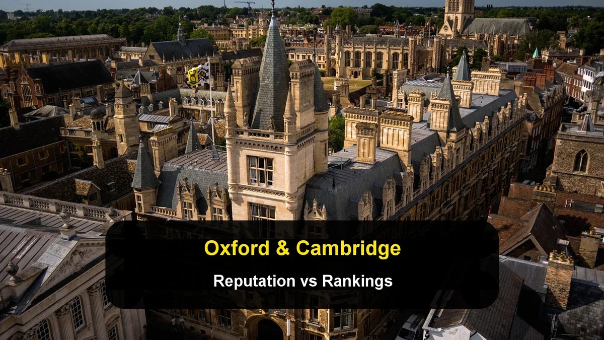 Why Oxford and Cambridge Reputation Does Not Match Global Rankings
