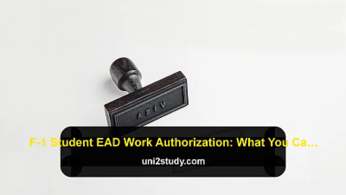F-1 Student EAD Work Authorization: What You Can and Cannot Do in the US