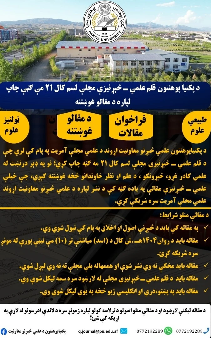Paktia University institutional facilities