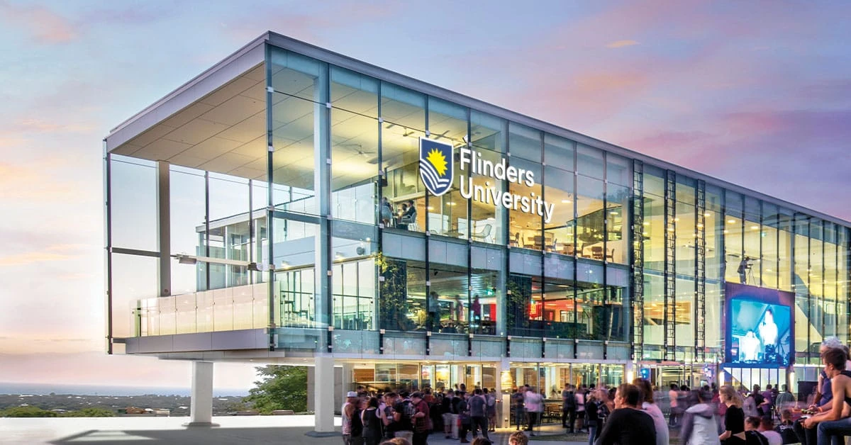 Front view of Flinders University