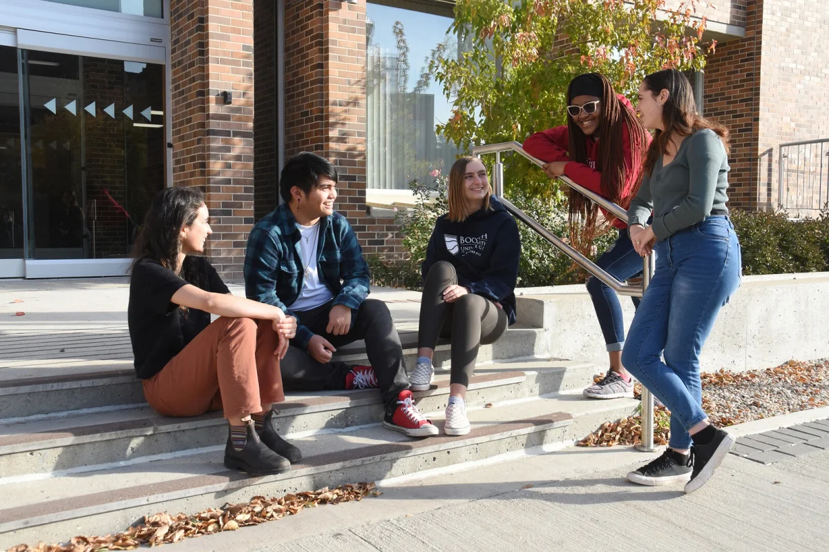 Booth University College community on campus