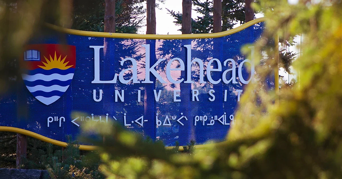 Front view of Lakehead University