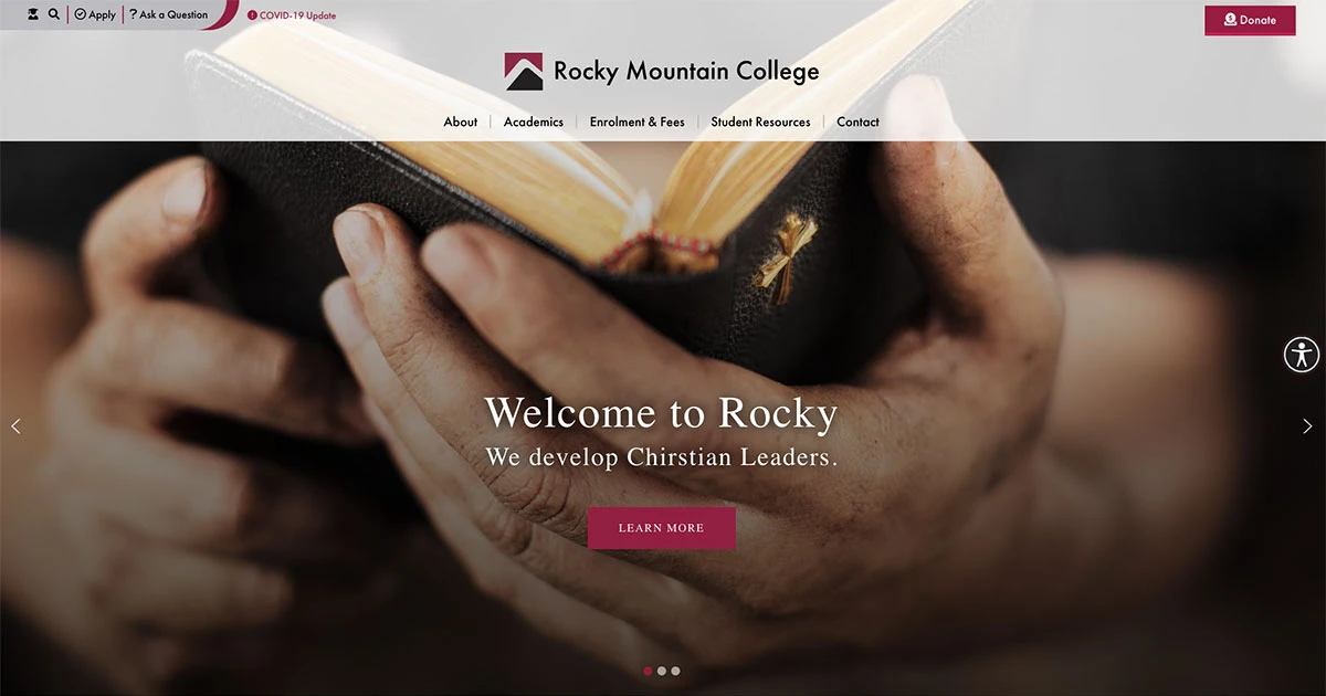 Rocky Mountain College main campus view