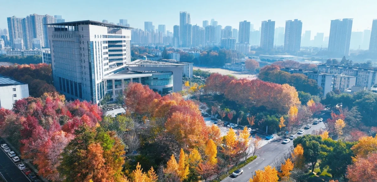 Hubei University campus and surroundings