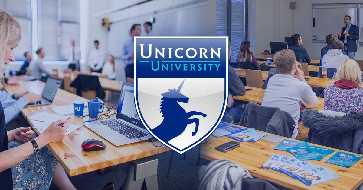 The Unicorn University campus grounds