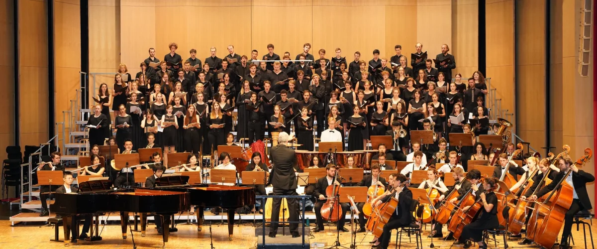 Freiburg University of Music campus scene