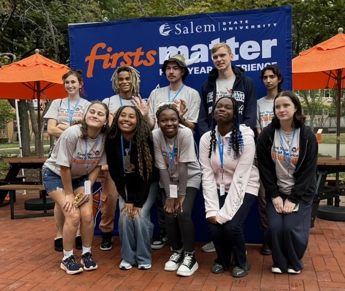 Salem State University community on campus