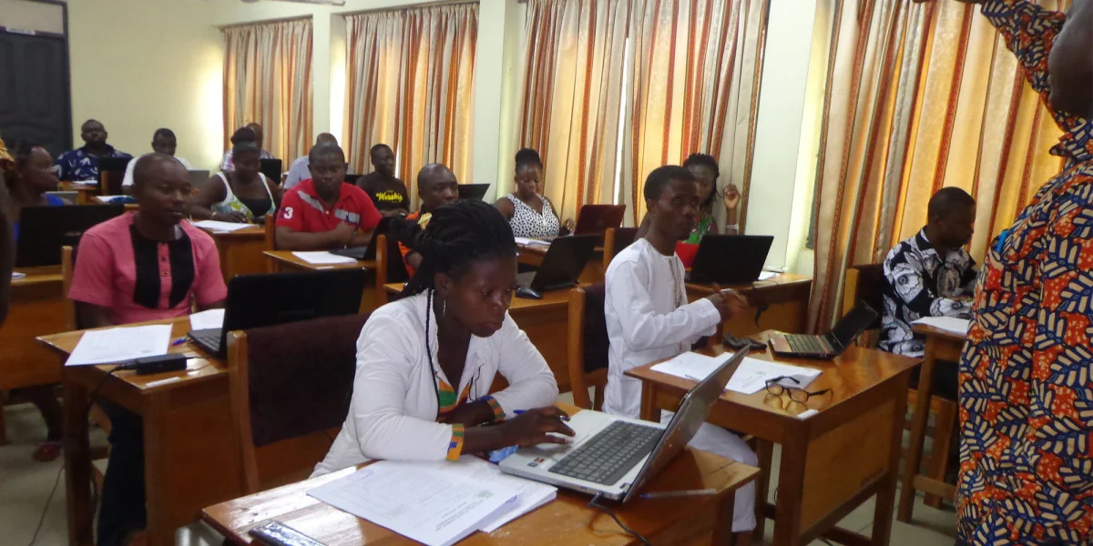Students at Institute of Development and Technology Management