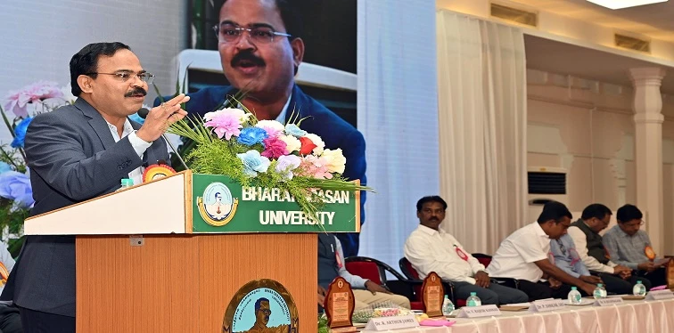 Bharathidasan University campus scene