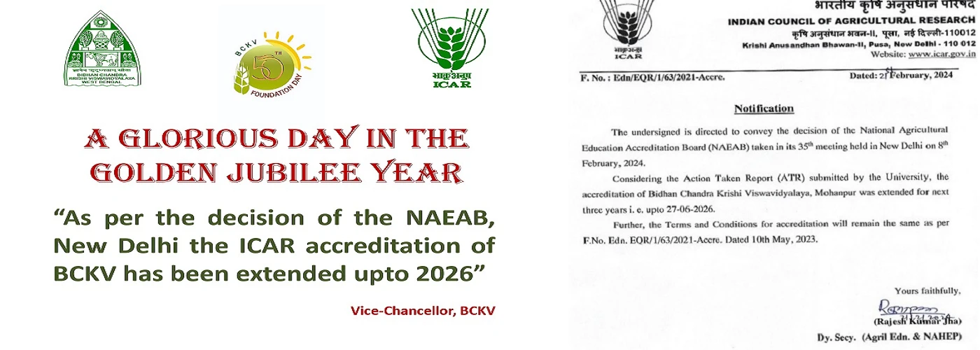 Bidhan Chandra Krishi Viswavidyalaya institutional setting