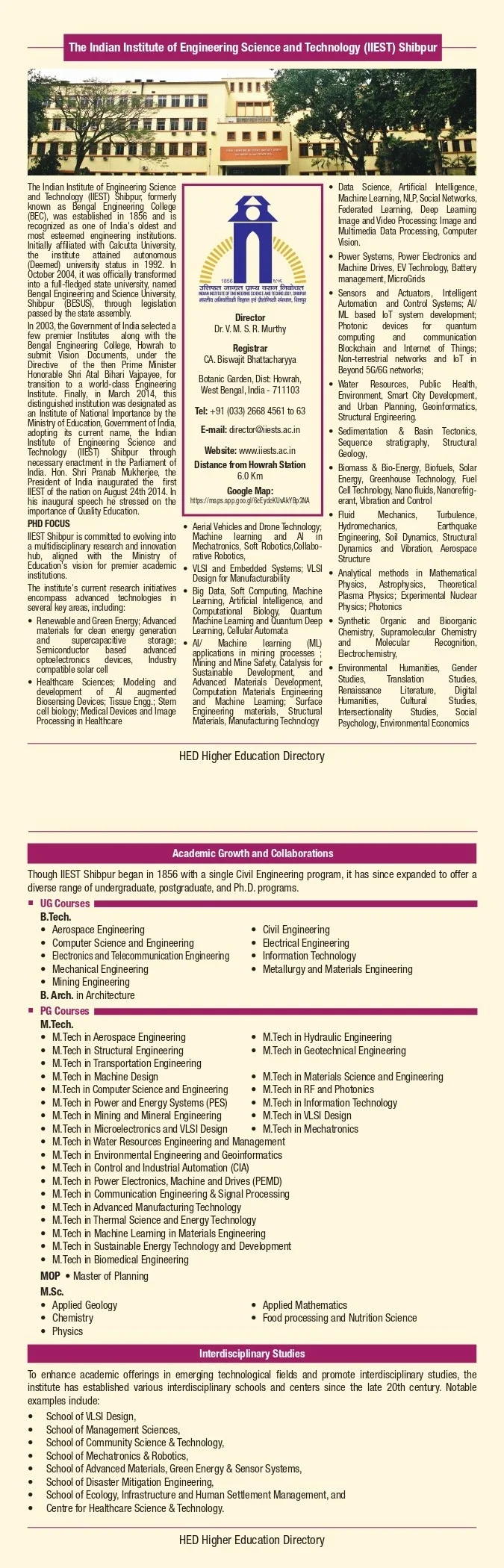 Indian Institute of Engineering Science and Technology, Shibpur campus scene