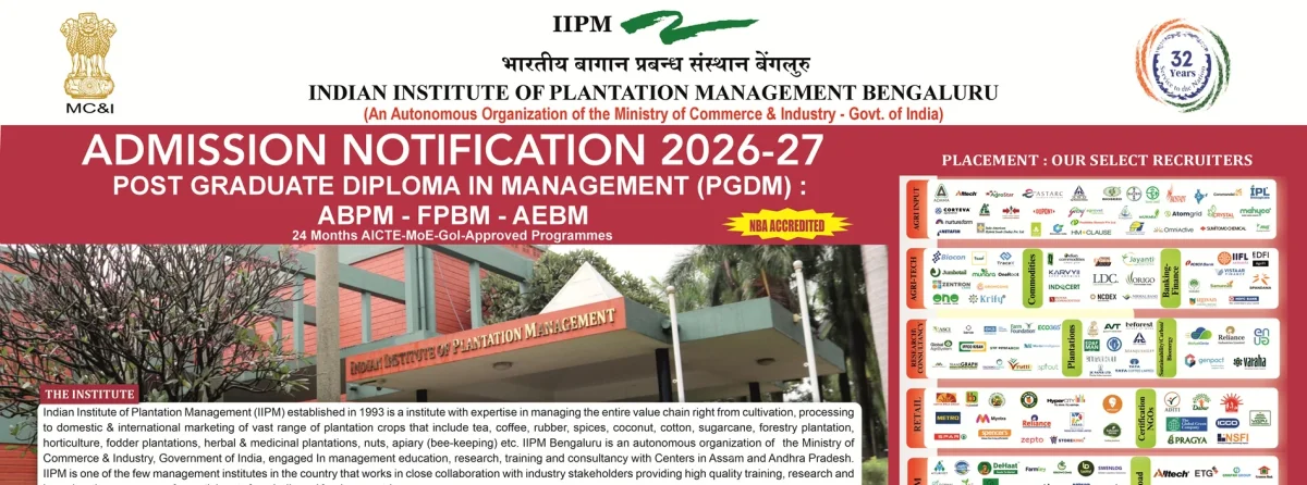 Indian Institute of Plantation Management academic facilities