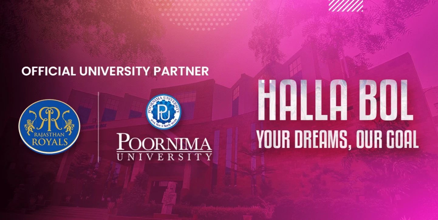 Poornima University campus from the outside