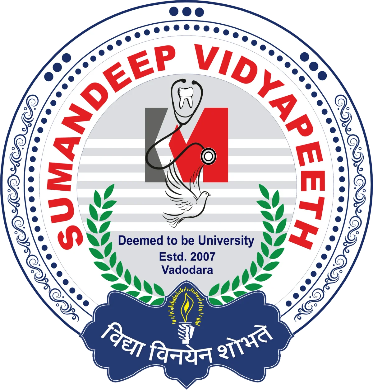 Sumandeep Vidyapeeth (Deemed to be University) Logo
