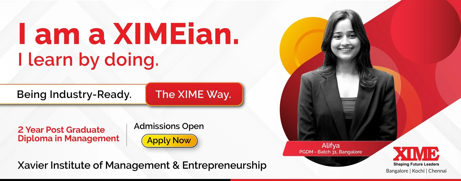 Students at Xavier Institute of Management and Entrepreneurship