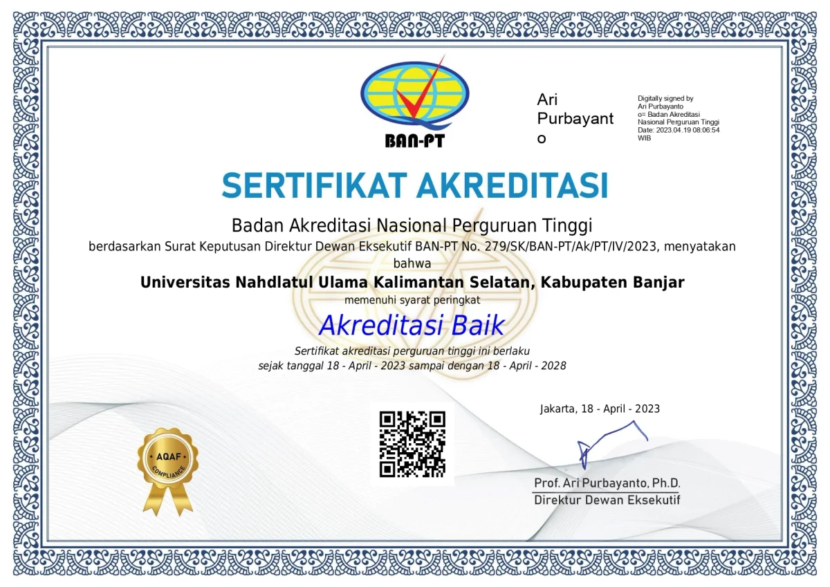 Nahdlatul Ulama University of South Kalimantan institutional facilities