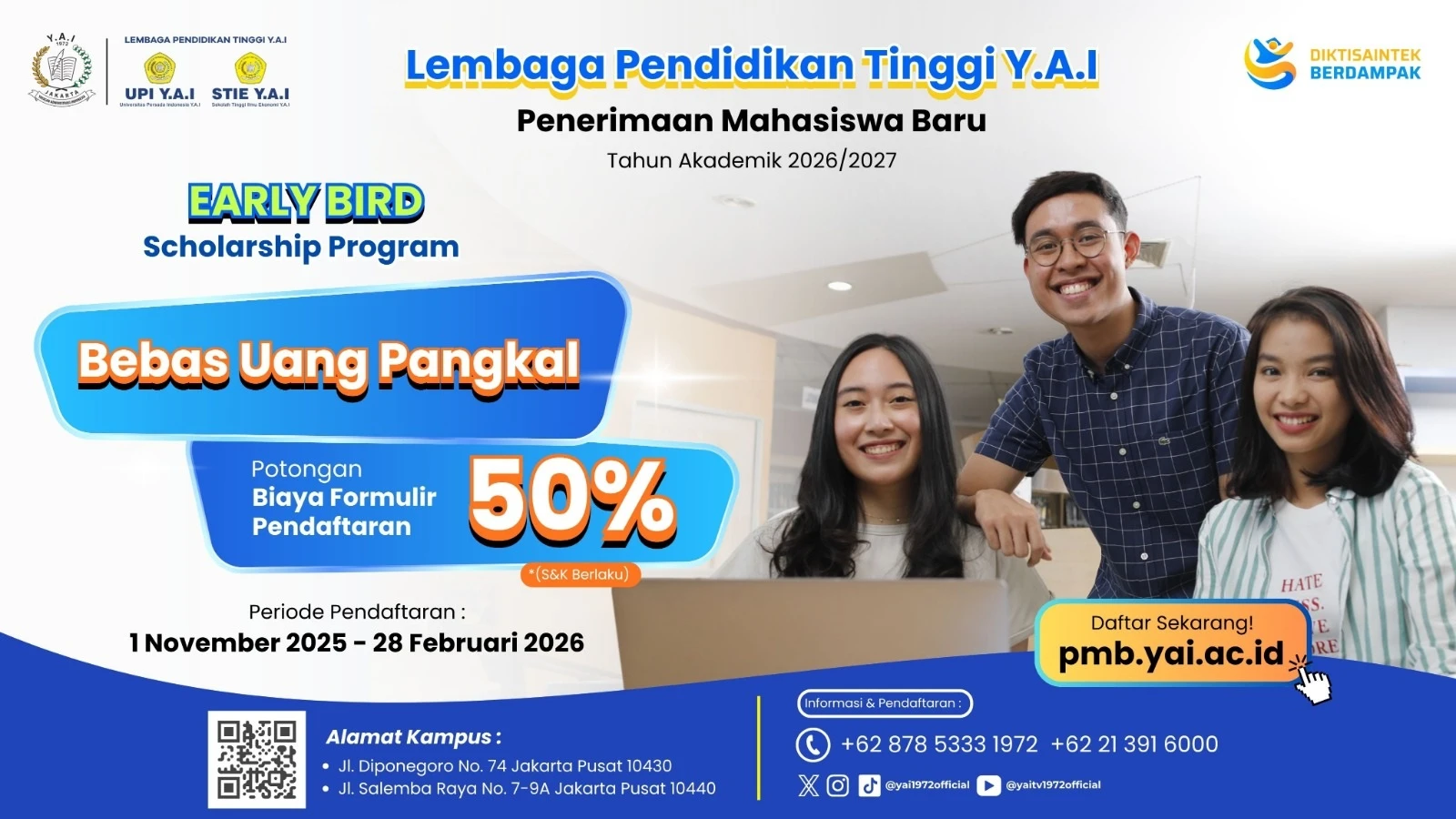 Persada Indonesian YAI University campus scene