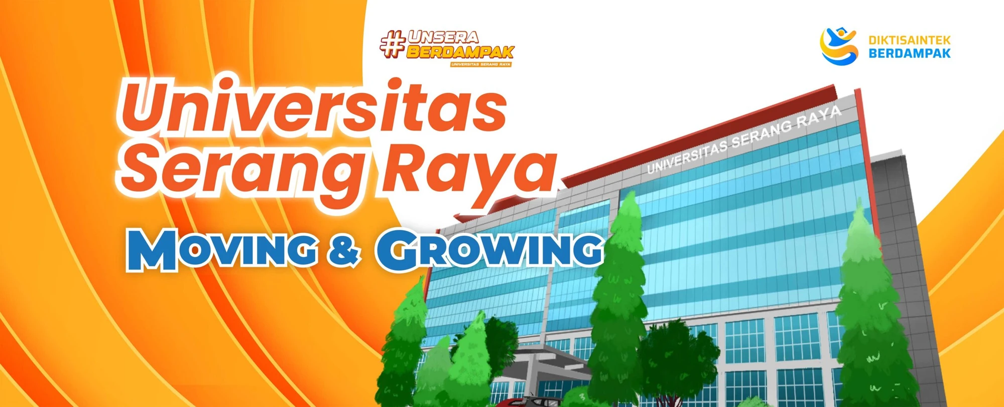 Serang Raya University campus scene