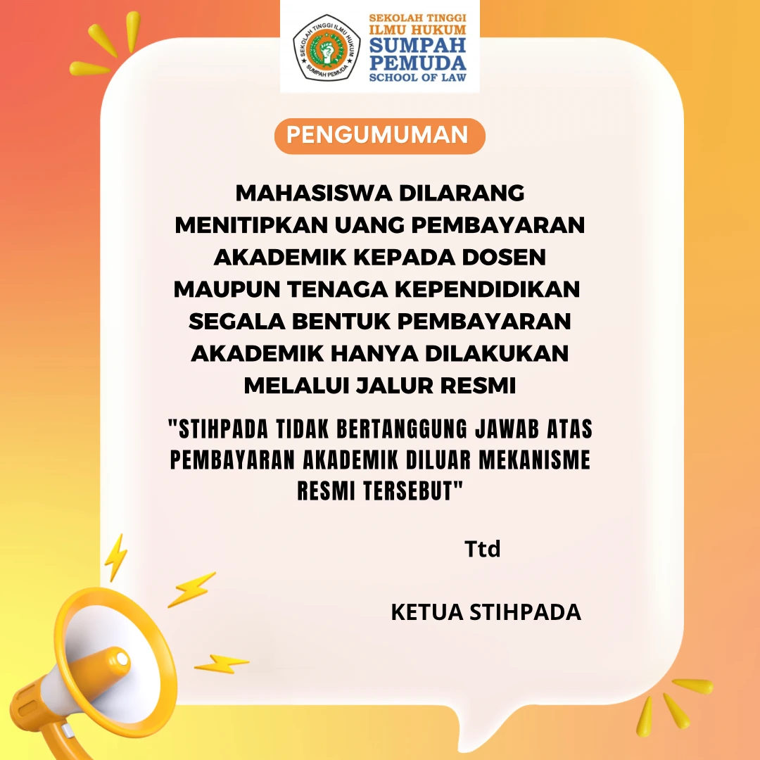 Students at Sumpah Pemuda School of Law