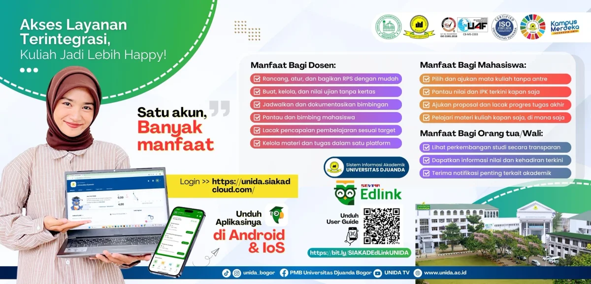 Universitas Djuanda academic and student spaces