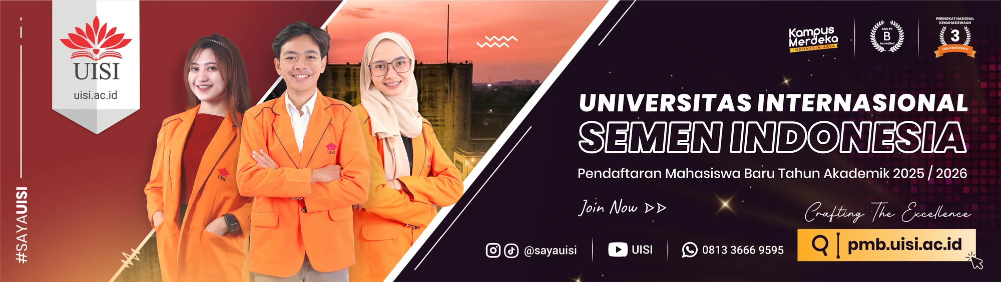 Universitas Internasional Semen Indonesia campus from the outside