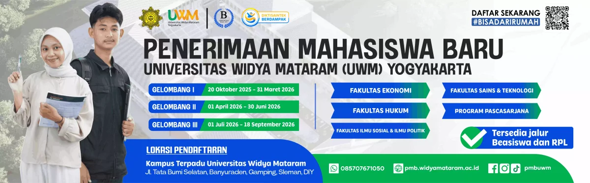 Students at Universitas Widya Mataram Yogyakarta