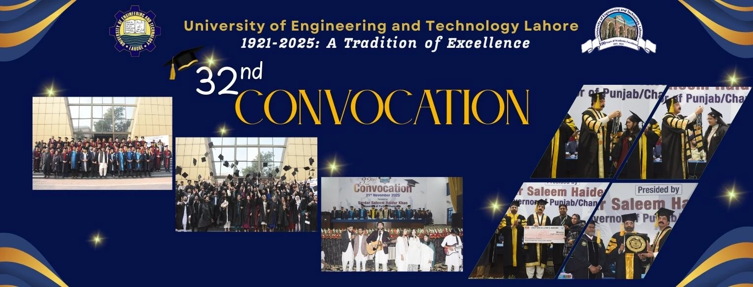 University of Engineering and Technology, Lahore academic and student spaces