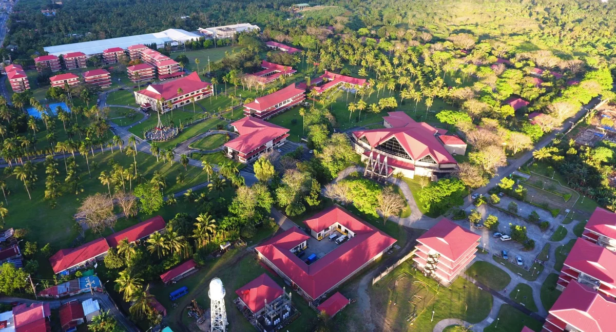 Adventist International Institute of Advanced Studies campus from the outside