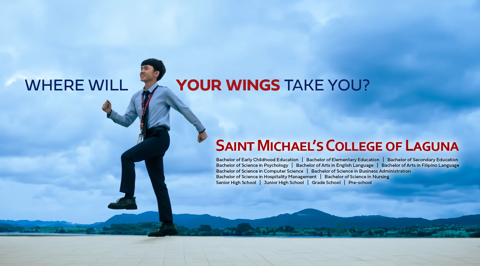 Saint Michael's College of Laguna academic and student spaces