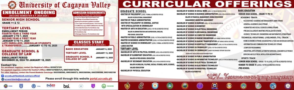 Students at University of Cagayan Valley