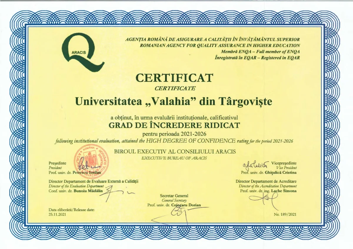 Students at Valahia University of Targoviste