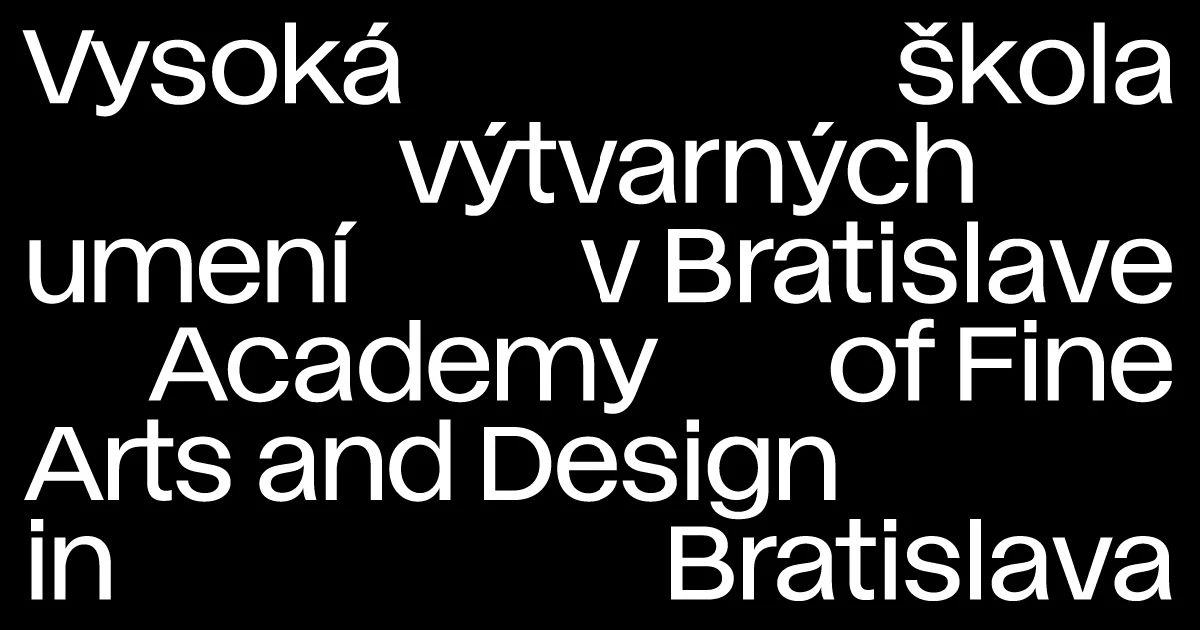 Academy of Fine Arts and Design in Bratislava campus from the outside