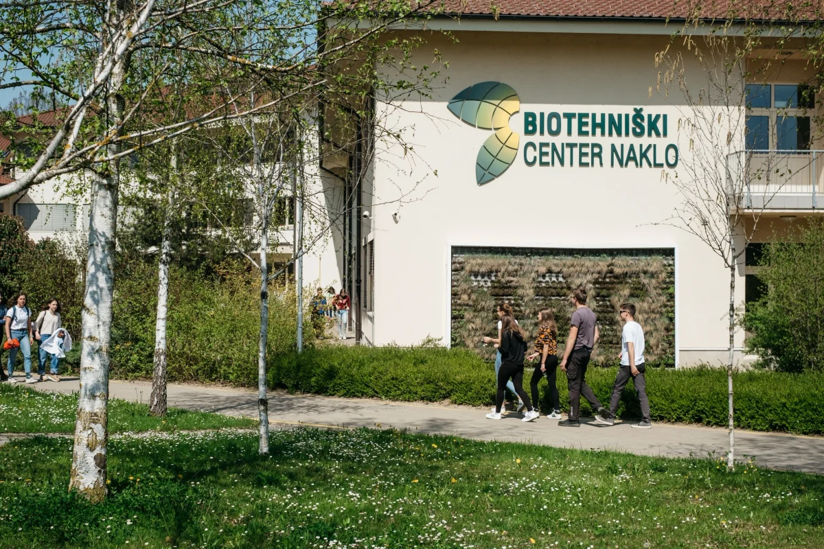 Biotehniški Center Naklo campus from the outside