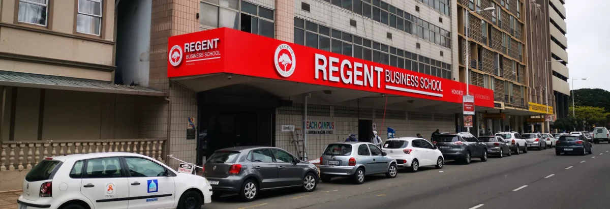 Front view of Regent Business School