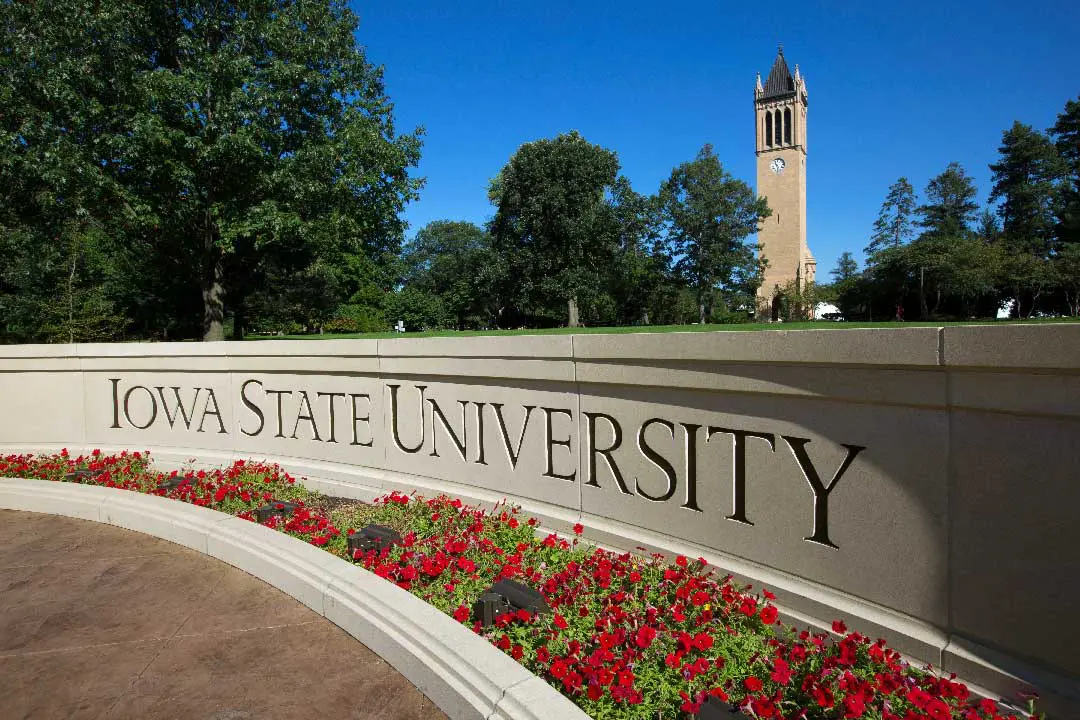 The Iowa State University campus grounds