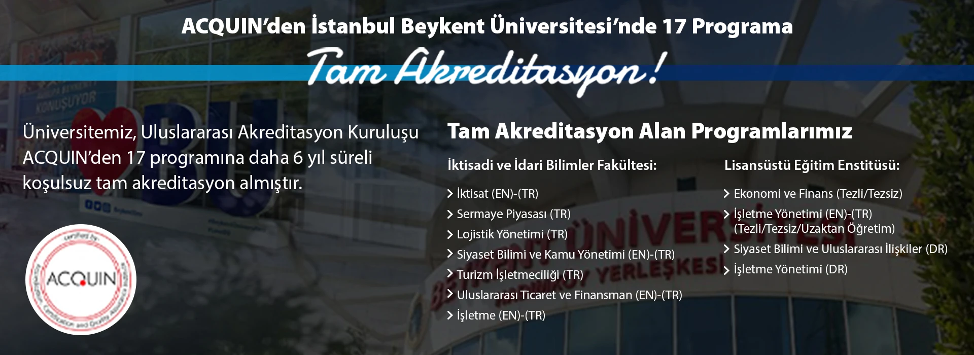 Beykent University student life