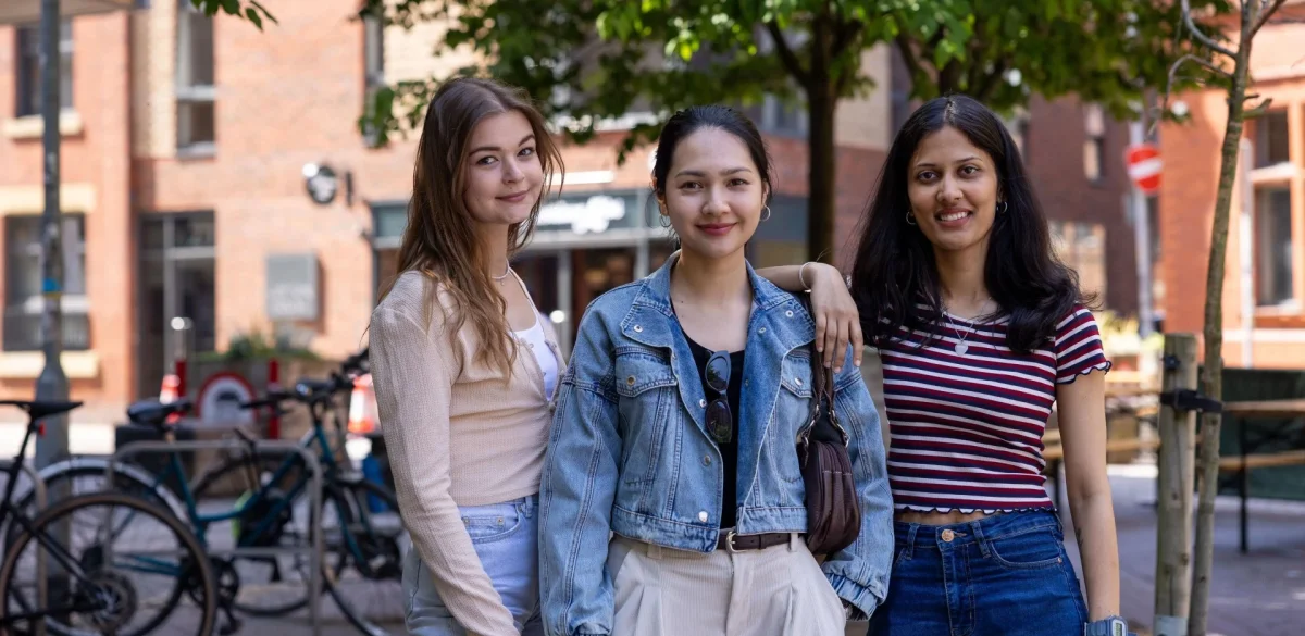 Manchester Metropolitan University community on campus