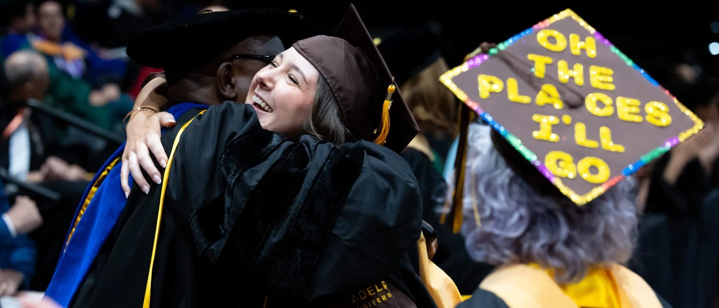 Students at Adelphi University
