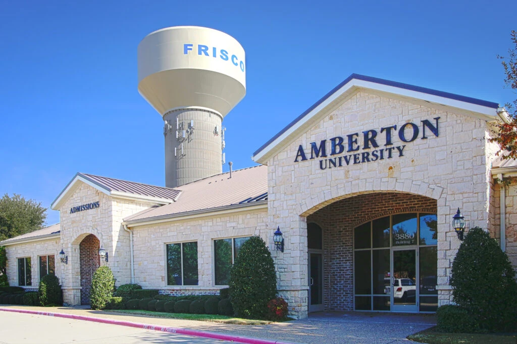 Front view of Amberton University