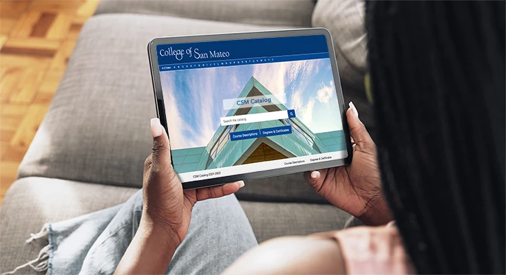 College of San Mateo community on campus