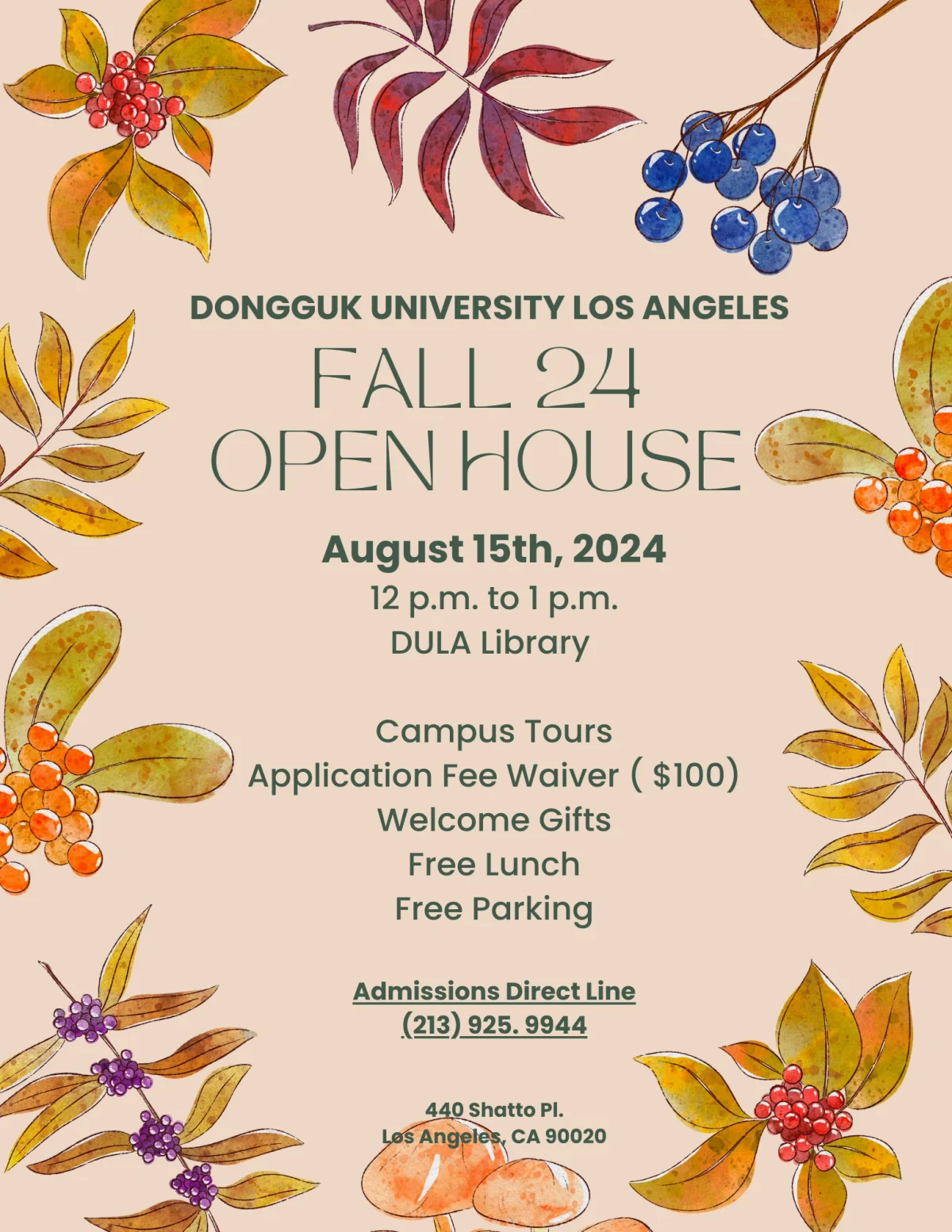 Dongguk University Los Angeles learning environment