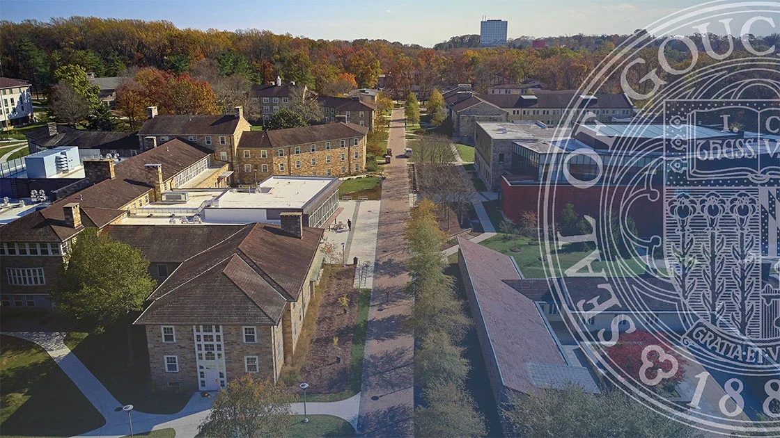 Front view of Goucher College