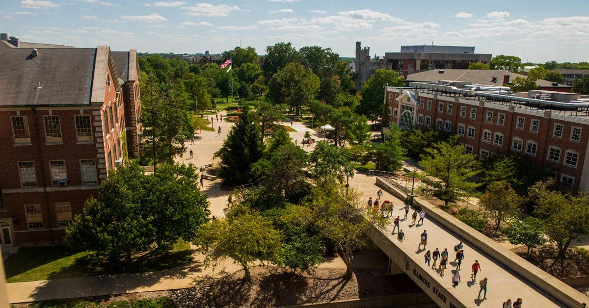 View of the Illinois State University campus