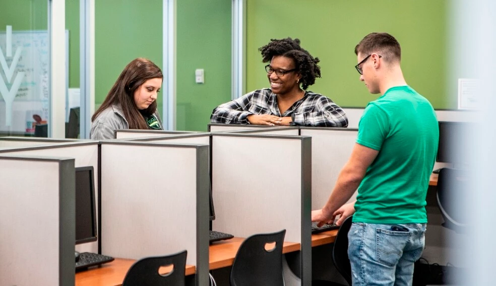 Ivy Tech Community College of Indiana academic and student spaces
