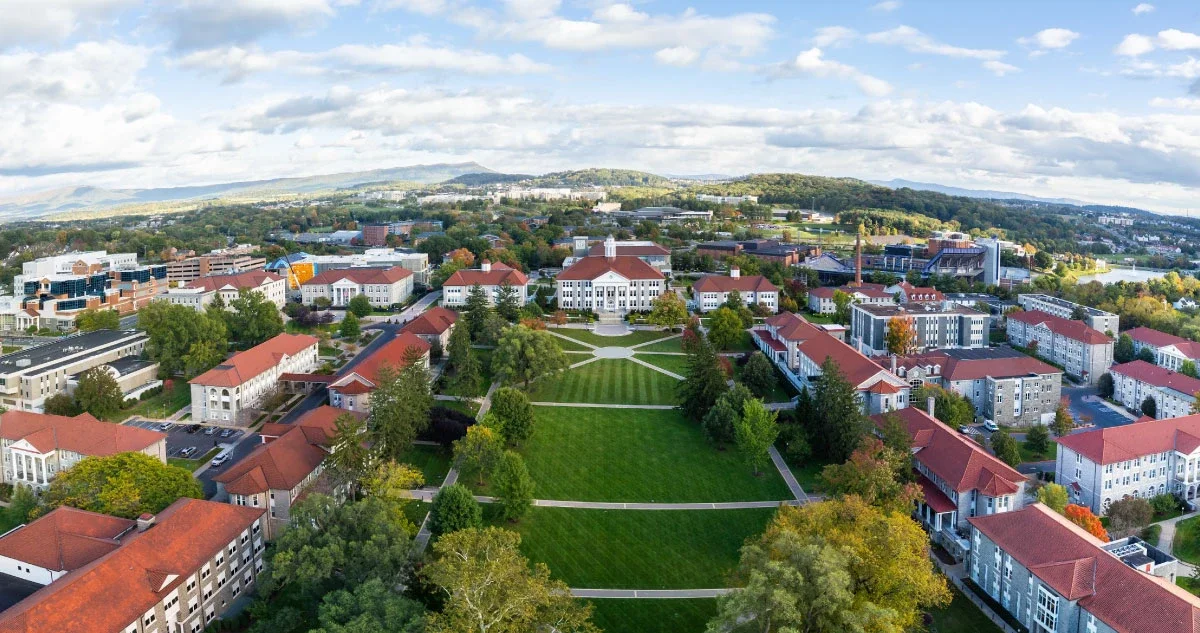 Front view of James Madison University