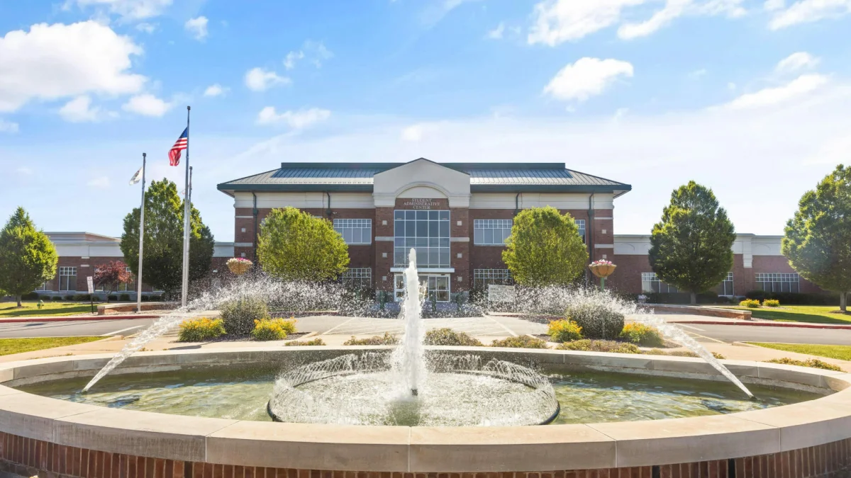 John Wood Community College campus from the outside