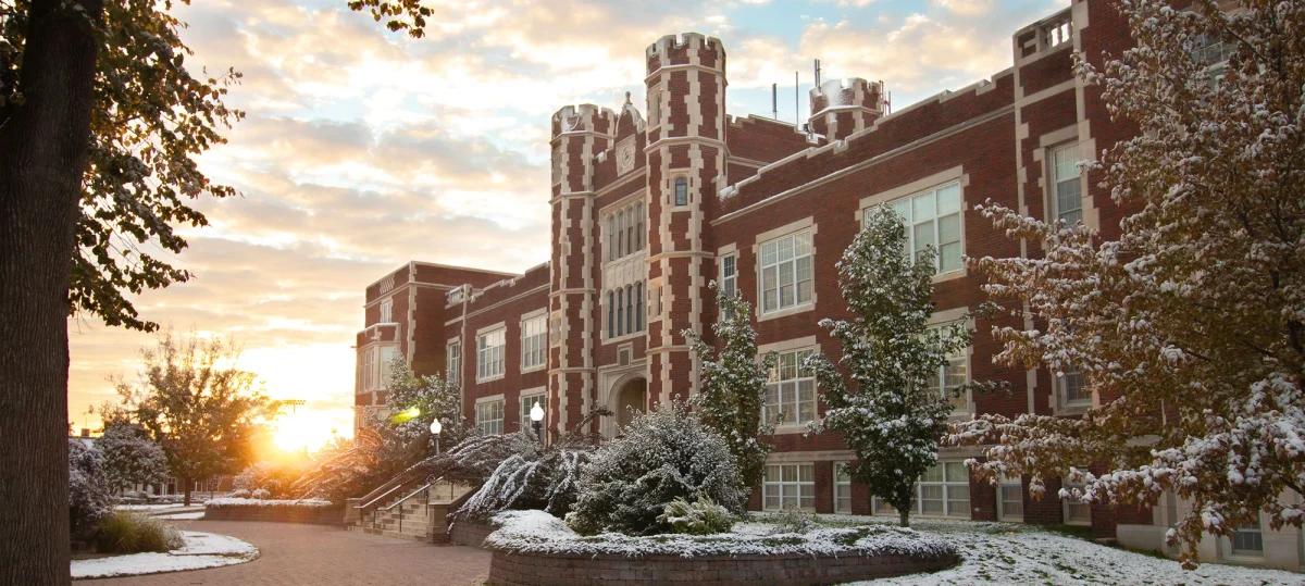 Front view of Kansas Wesleyan University