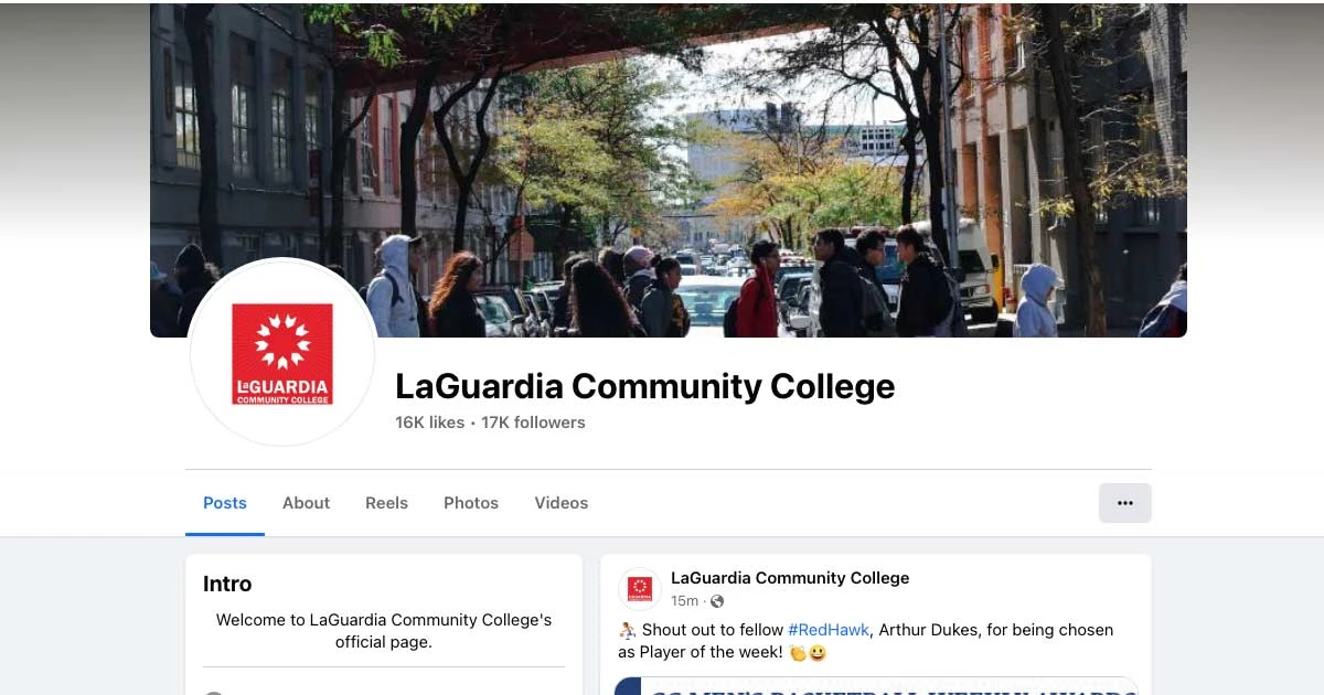 Approach to LaGuardia Community College campus